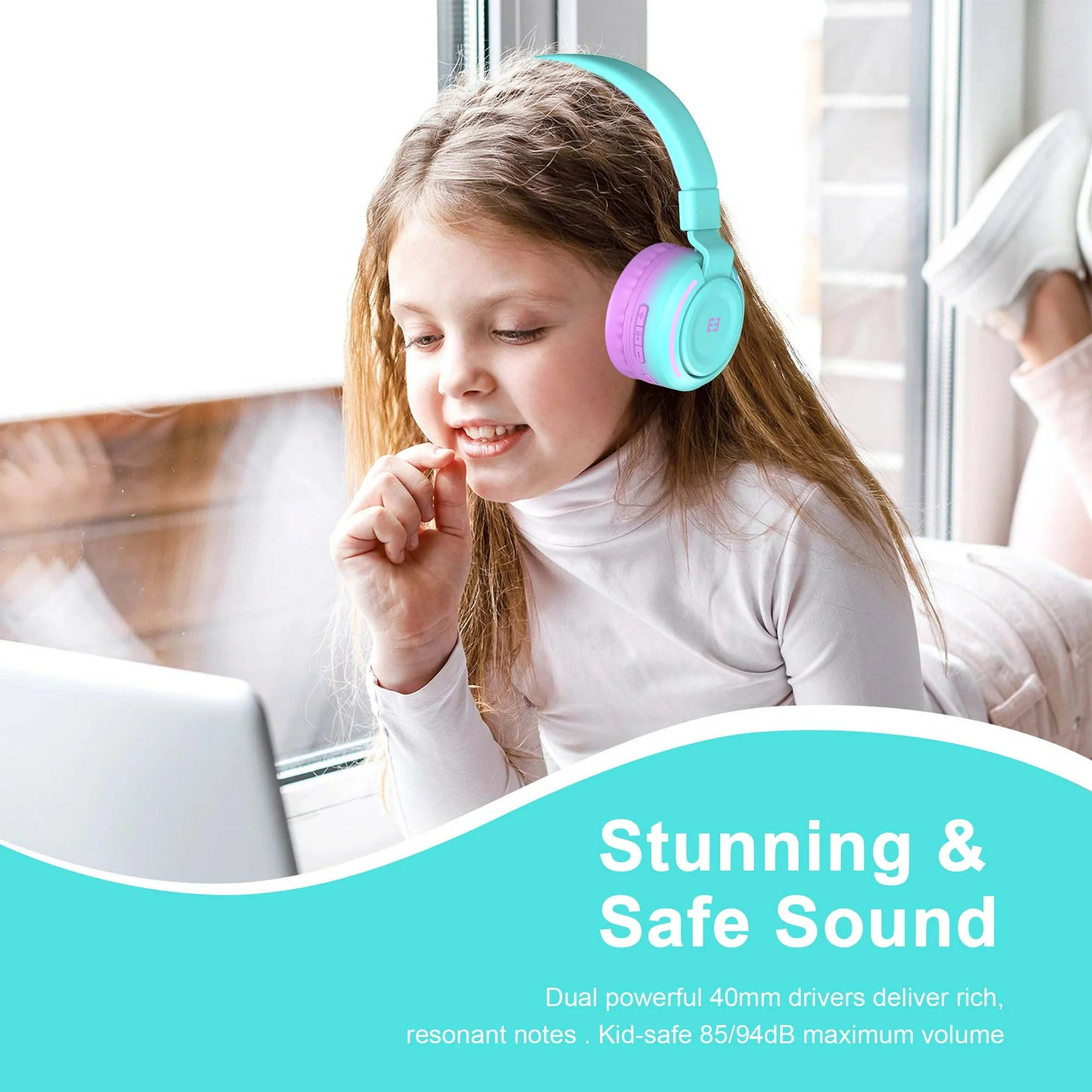 Seenda Kids Bluetooth Headphones for Girls Boys
