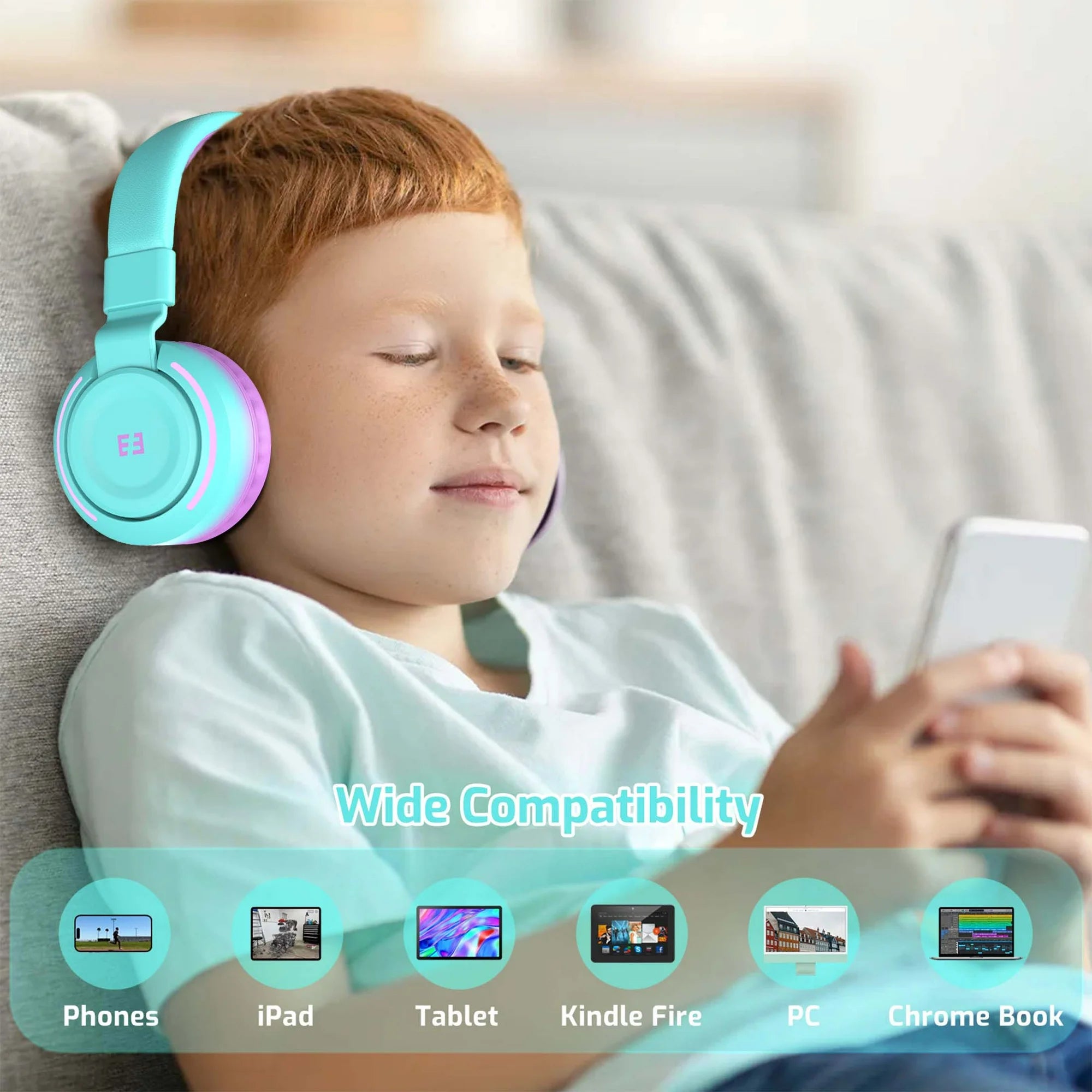 Seenda Kids Bluetooth Headphones for Girls Boys